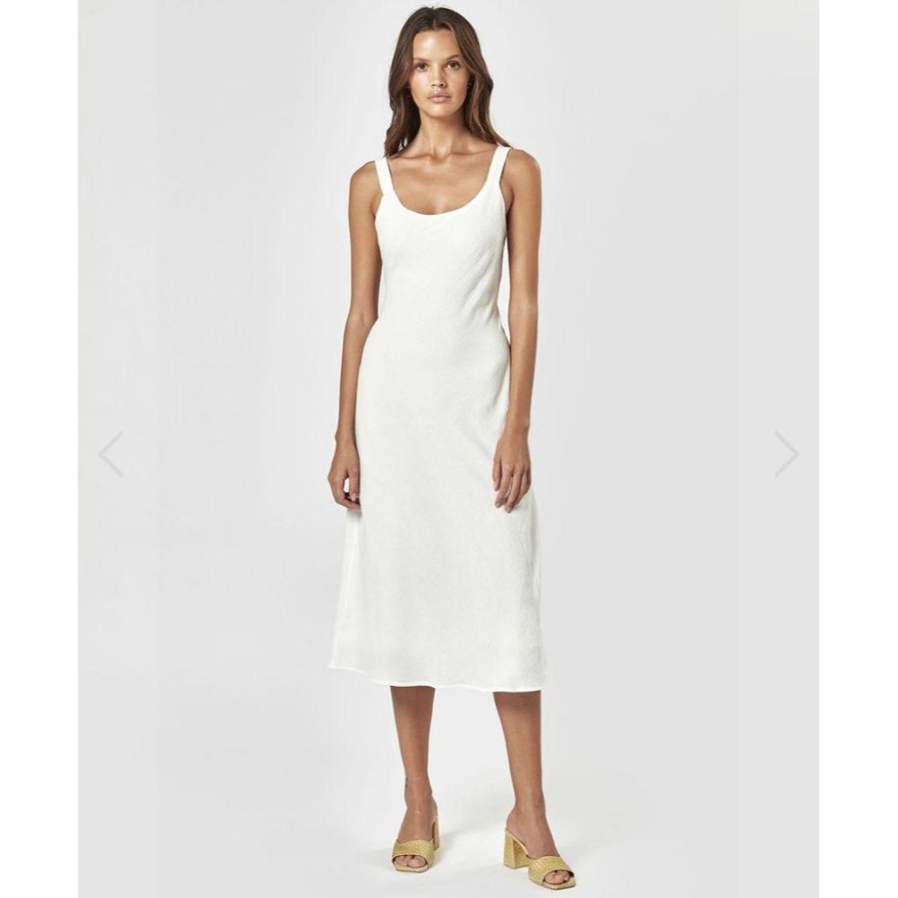 Charlie Holiday Lara Tie Back Midi Dress NWT 4 - Picture 2 of 11